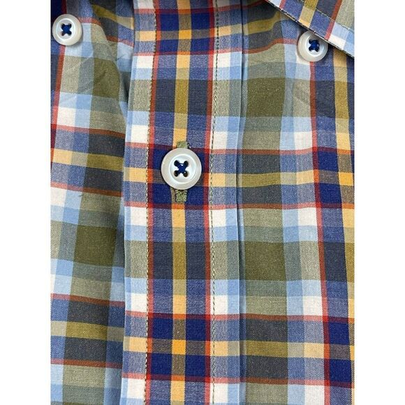 Southern Pines Button-Down Shirt Men's Size XL Multicolor Cotton Plaid Collared - Picture 5 of 6